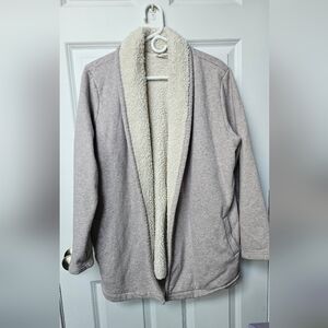 LLBean Sherpa lined cozy cardigan